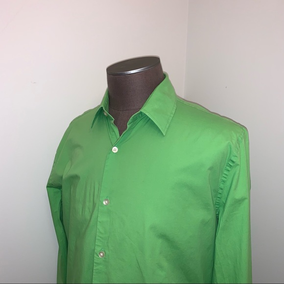Express Shirts Express Xl Lime Green Button Up Dress Shirt Poshmark